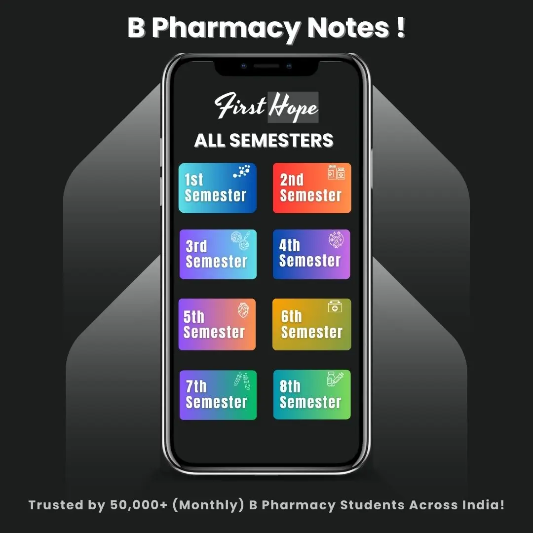 B Pharmacy Notes !